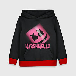 Толстовка-худи детская Marshmello, цвет: 3D-красный