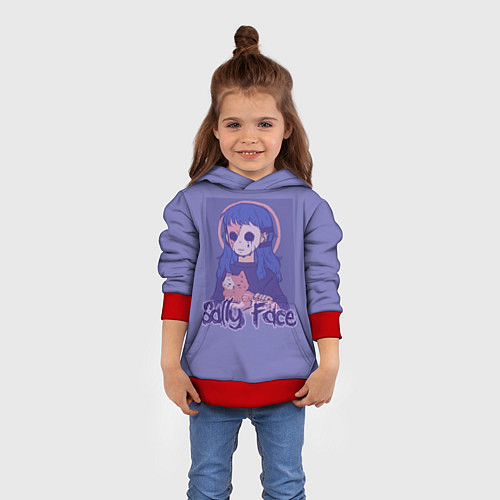 Детская толстовка Sally Face: Violet Halo / 3D-Красный – фото 4
