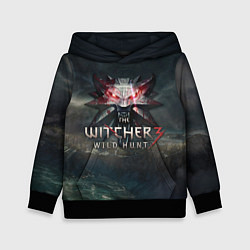 Толстовка-худи детская The Witcher 3: Wild Hunt, цвет: 3D-черный