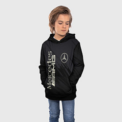 Толстовка-худи детская Mercedes AMG: Black Edition, цвет: 3D-черный — фото 2