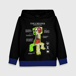 Толстовка-худи детская The Creeper, цвет: 3D-синий