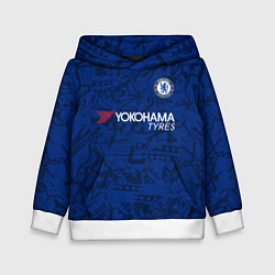 Толстовка-худи детская Chelsea home 19-20, цвет: 3D-белый