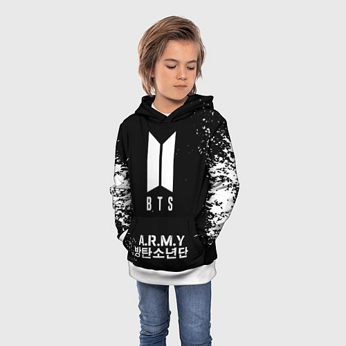 Детская толстовка BTS ARMY / 3D-Белый – фото 3