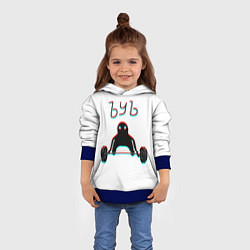 Толстовка-худи детская ЪУЪ СЪУКА КАЧОК, цвет: 3D-синий — фото 2