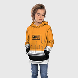 Толстовка-худи детская Muse: Orange Mood, цвет: 3D-белый — фото 2