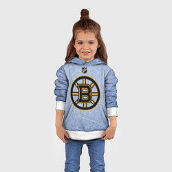 Толстовка-худи детская Boston Bruins: Hot Ice, цвет: 3D-белый — фото 2