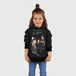 Толстовка-худи детская Tokio Hotel pop-rock band, цвет: 3D-черный — фото 2