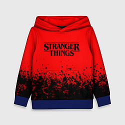 Толстовка-худи детская STRANGER THINGS, цвет: 3D-синий