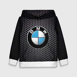Толстовка-худи детская BMW РЕДАЧ, цвет: 3D-белый