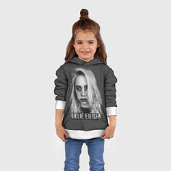 Толстовка-худи детская BILLIE EILISH, цвет: 3D-белый — фото 2