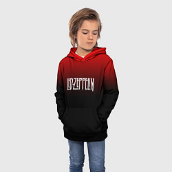 Толстовка-худи детская Led Zeppelin, цвет: 3D-черный — фото 2