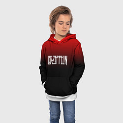 Толстовка-худи детская Led Zeppelin, цвет: 3D-белый — фото 2