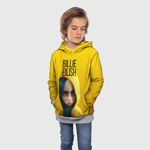 Детская толстовка BILLIE EILISH: Yellow Girl / 3D-Меланж – фото 3