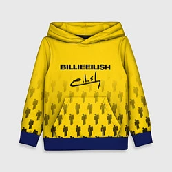 Толстовка-худи детская Billie Eilish: Yellow Autograph, цвет: 3D-синий