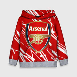 Толстовка-худи детская Arsenal, цвет: 3D-меланж