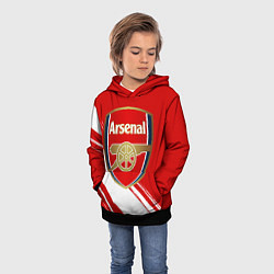 Толстовка-худи детская Arsenal, цвет: 3D-черный — фото 2