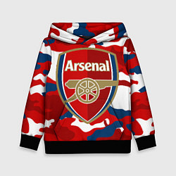 Толстовка-худи детская Arsenal, цвет: 3D-черный