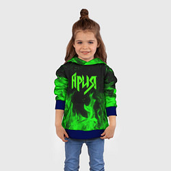 Толстовка-худи детская АРИЯ, цвет: 3D-синий — фото 2