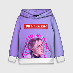 Толстовка-худи детская Billie Eilish, цвет: 3D-белый