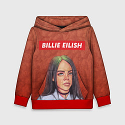 Толстовка-худи детская Billie Eilish, цвет: 3D-красный