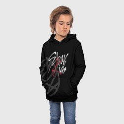 Толстовка-худи детская Stray Kids, цвет: 3D-черный — фото 2