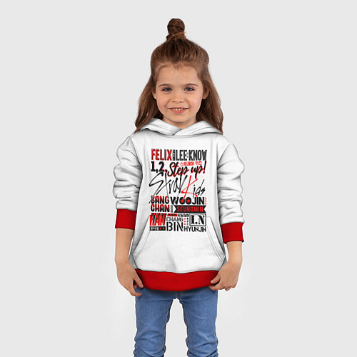 Детская толстовка Stray Kids / 3D-Красный – фото 4