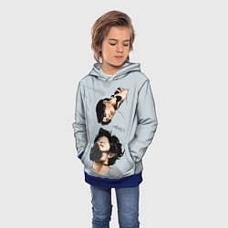 Толстовка-худи детская Stray Kids, цвет: 3D-синий — фото 2