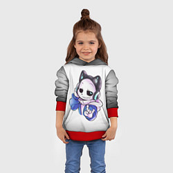 Толстовка-худи детская UNDERTALE, цвет: 3D-красный — фото 2