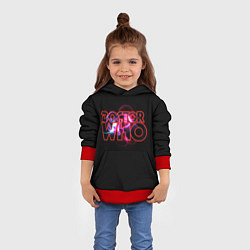Толстовка-худи детская Doctor Who, цвет: 3D-красный — фото 2