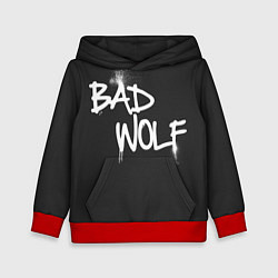 Толстовка-худи детская Bad Wolf, цвет: 3D-красный