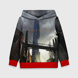 Толстовка-худи детская HALF LIFE, цвет: 3D-красный