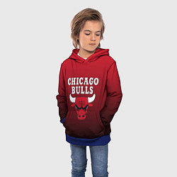 Толстовка-худи детская CHICAGO BULLS, цвет: 3D-синий — фото 2