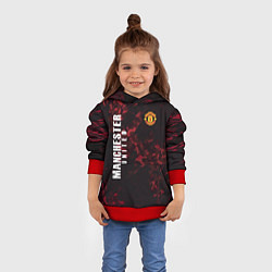 Толстовка-худи детская Manchester United, цвет: 3D-красный — фото 2