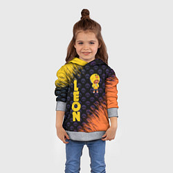 Толстовка-худи детская BRAWL STARS SALLY LEON, цвет: 3D-меланж — фото 2