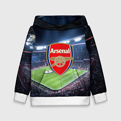 Толстовка-худи детская FC Arsenal, цвет: 3D-белый