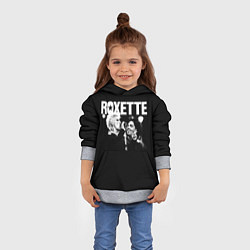 Толстовка-худи детская Roxette, цвет: 3D-меланж — фото 2