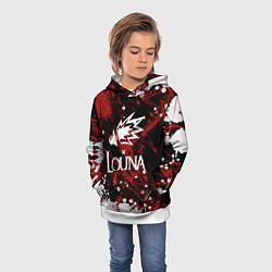 Толстовка-худи детская Louna, цвет: 3D-белый — фото 2