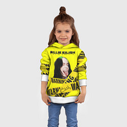 Толстовка-худи детская Billie Eilish автограф, цвет: 3D-белый — фото 2