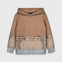Толстовка-худи детская Всадники, цвет: 3D-меланж