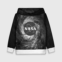 Толстовка-худи детская NASA, цвет: 3D-белый