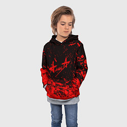 Толстовка-худи детская АлисА, цвет: 3D-меланж — фото 2