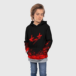 Толстовка-худи детская АлисА, цвет: 3D-меланж — фото 2