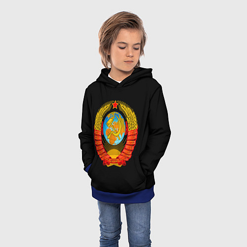 Детская толстовка СССР / 3D-Синий – фото 3