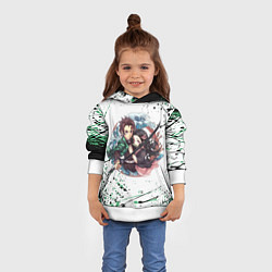 Толстовка-худи детская KIMETSU NO YAIBA, цвет: 3D-белый — фото 2