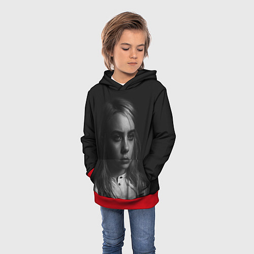 Детская толстовка BILLIE EILISH / 3D-Красный – фото 3