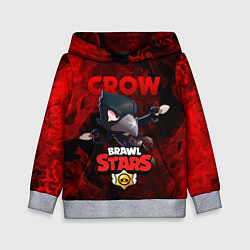 Толстовка-худи детская BRAWL STARS CROW, цвет: 3D-меланж