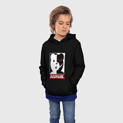 Толстовка-худи детская Monokuma, цвет: 3D-синий — фото 2