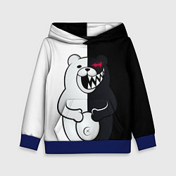 Толстовка-худи детская MONOKUMA, цвет: 3D-синий