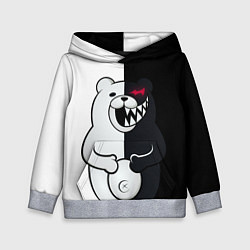 Толстовка-худи детская MONOKUMA, цвет: 3D-меланж