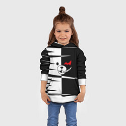 Толстовка-худи детская Monokuma, цвет: 3D-белый — фото 2